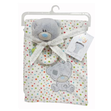Tiny Tatty Teddy Baby Blanket & Soft Rattle Gift Set £19.99